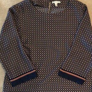 Lola Rose Navy & Orange  Top Small